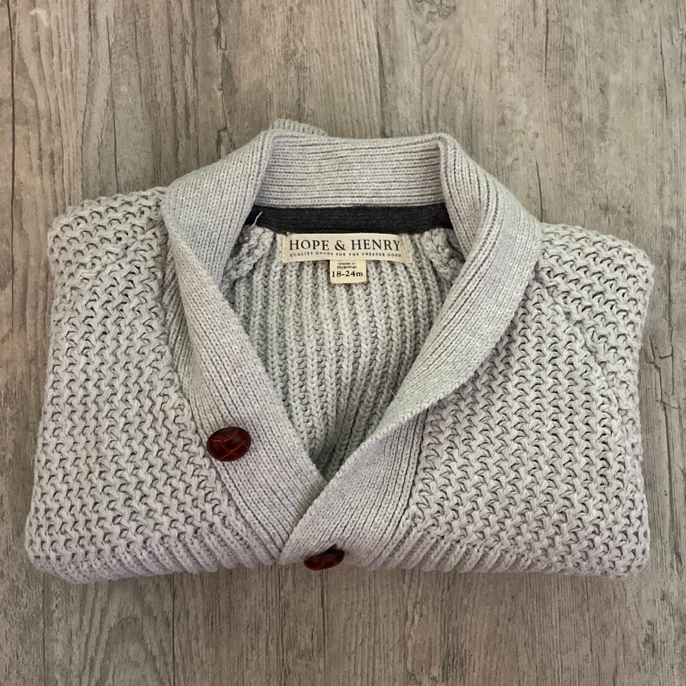 Hope & Henry Shawl Cardigan